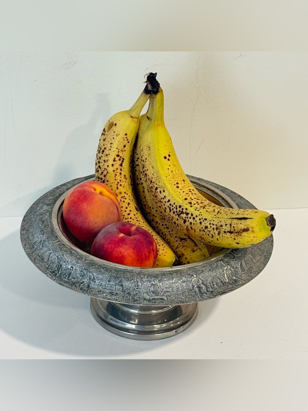 Vintage Friedman Silver Company Electroplated Nickel Silver Fruit Bowl Pedestal